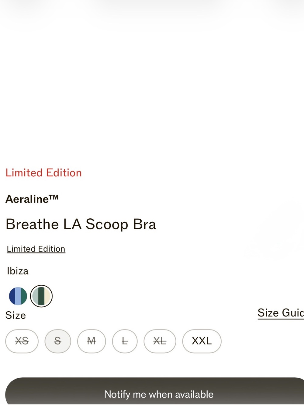 SET Active Limited Edition Aeraline Breathe LA Scoop Bra, Green / Ibiza, NEW - Picture 8 of 8